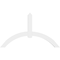 Ekena Millwork Archdale Architectural Grade PVC Gable Bracket, 84"W x 49"H x 4"D x 6"F, 14/12 Pitch GBP084X49X0406ARC00 - alternate 5